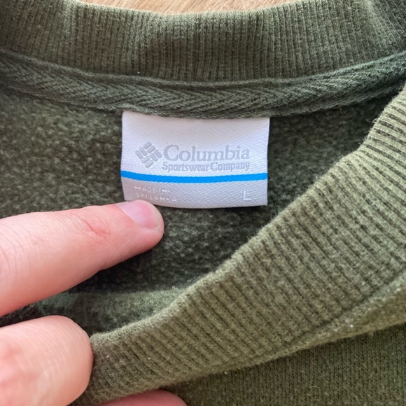 Columbia sweatshirt green size large - Picture 4 of 4